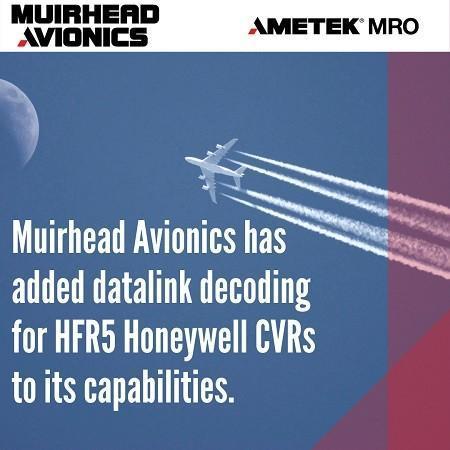 Muirhead Avionics Expands Flight Recorder Capabilities