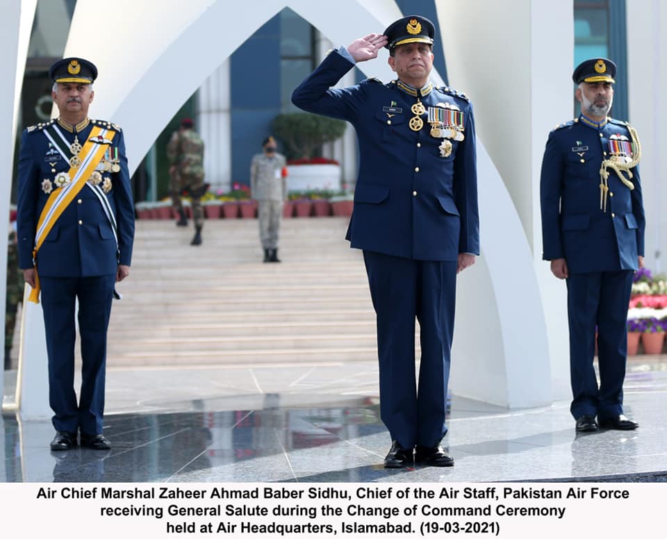 Air Chief Marshal Zaheer Ahmad Baber Sidhu has taken over as the 23rd Chief of the Air Staff of the Pakistan Air Force (PAF)