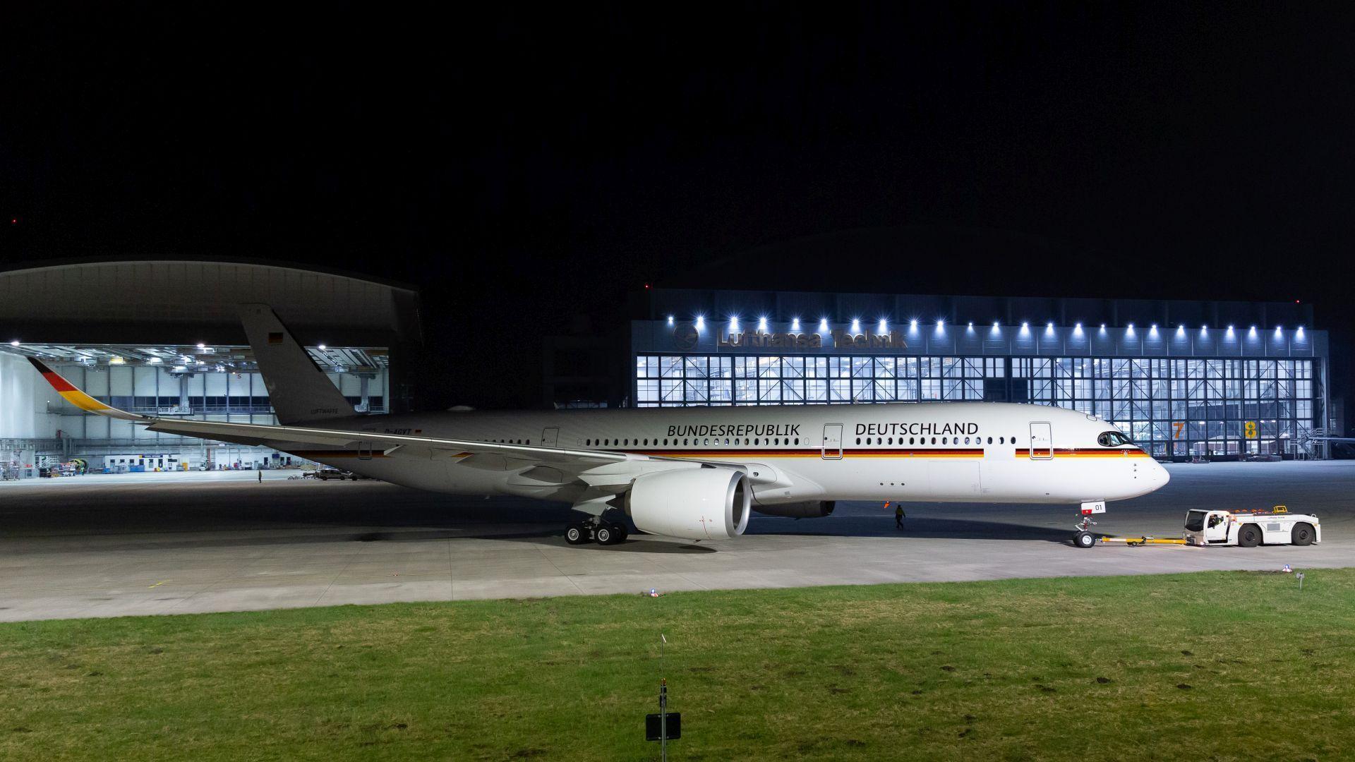 GAF’s Second Airbus A350 to Receive Full Government Cabin at Lufthansa Technik