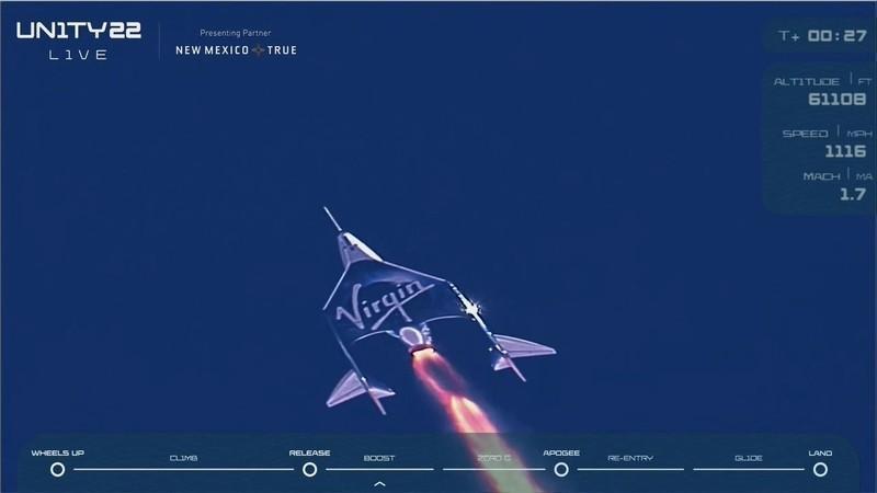 Virgin Galactic Flight Carrying Branson to Space is a Success
