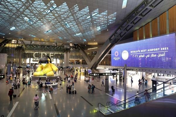Hamad International Airport Wins 2021 Best Airport Tag from Skytrax مطار حمد الدولي