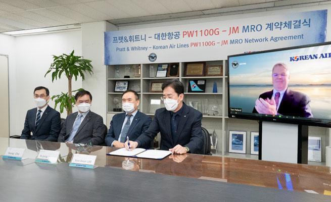 Korean Air Joins Pratt & Whitney’s GTF MRO Network