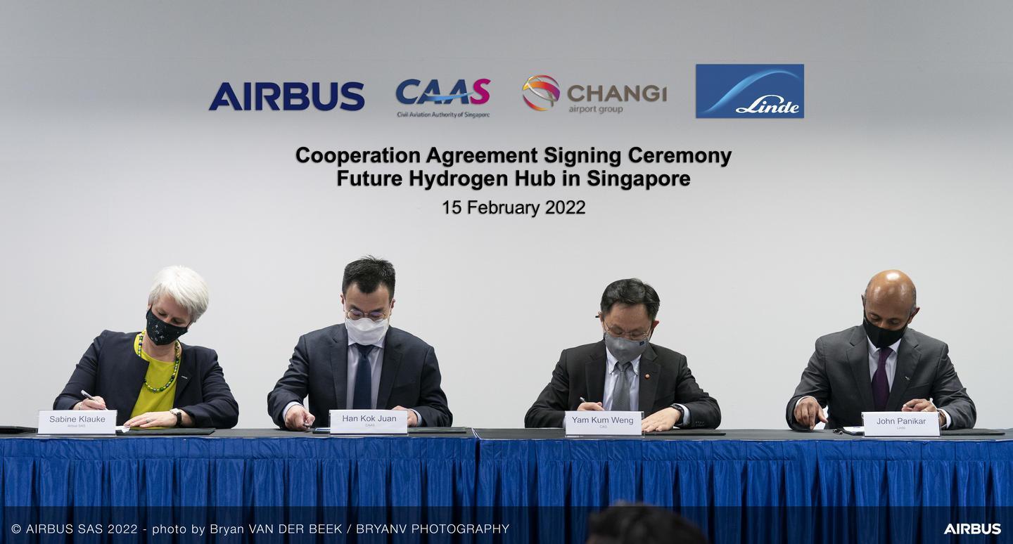 Airbus, Singapore to Evaluate Hydrogen Infrastructure for Aviation