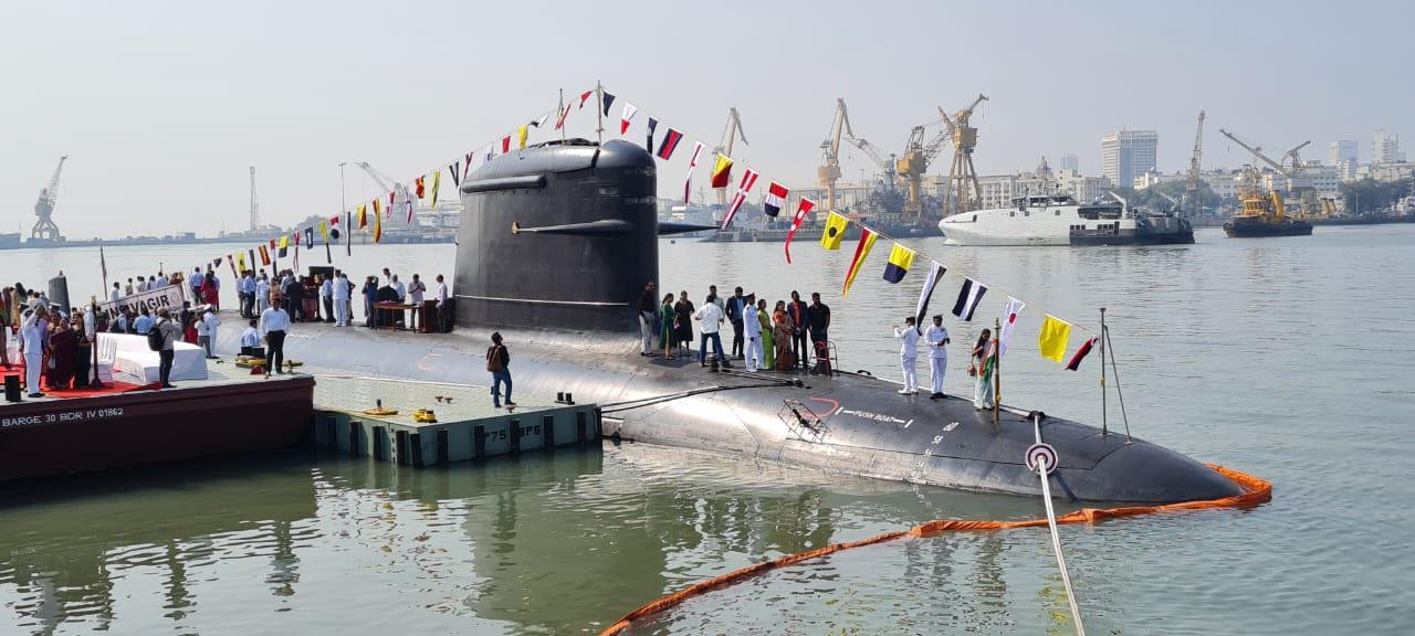 5th Indian Navy Scorpene Class Submarine Commissioned in Service