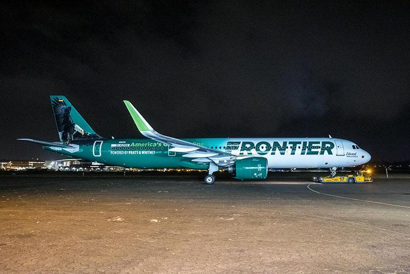 Frontier Airlines and Pratt & Whitney Name GTF-powered A321neo “Edward the Bald Eagle”