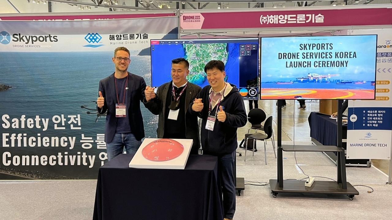 Skyports Drone Services in Joint Venture Deal with Korean Drone Company, Marine Drone Tech