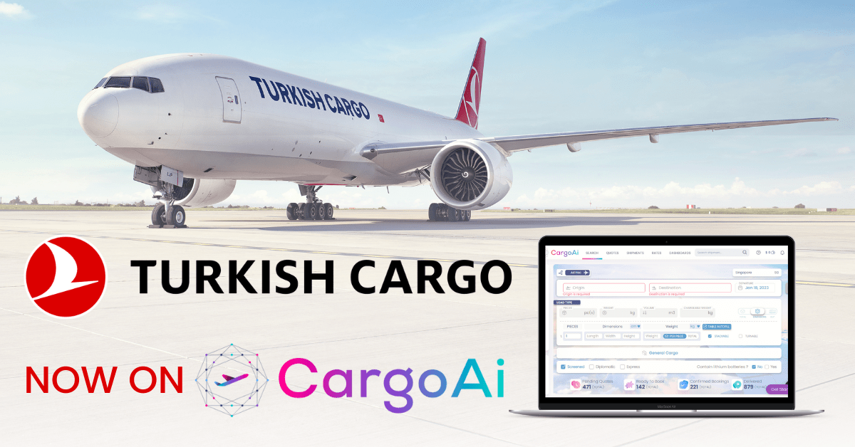 Turkish Cargo Partners with CargoAi to Expand its Digital Offering