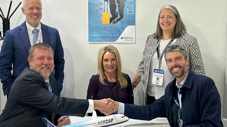 Barfield Inks 3-Year Repair Deal with AerCap Materials