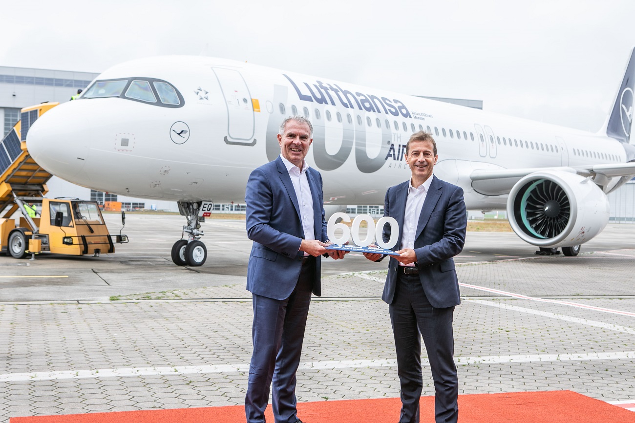 Lufthansa Takes Delivery of 600th Airbus Aircraft