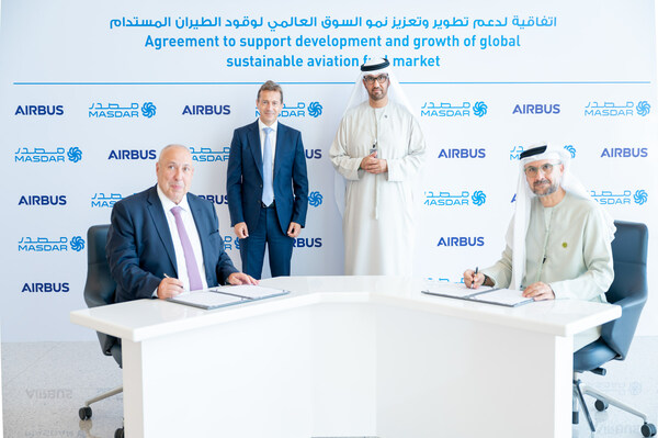 Masdar and Airbus Sign SAF Agreement