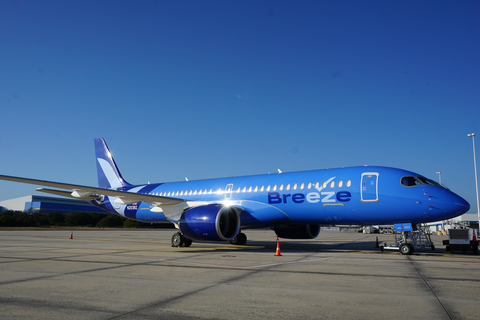 Azorra Leases Two New Airbus A220s to Breeze Airways