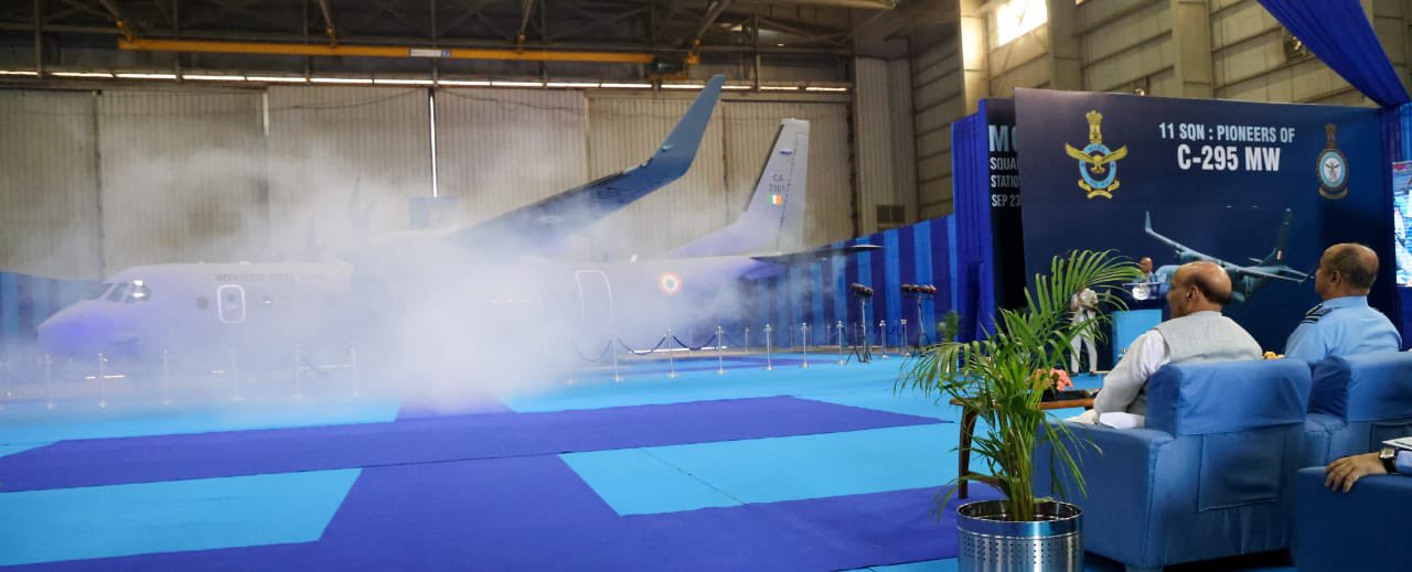 1st Airbus C295 Transport Formally Inducted into IAF