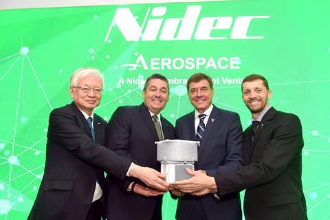 Nidec and Embraer Receive Nod for Joint Venture to Develop Electric Propulsion System for Aerospace