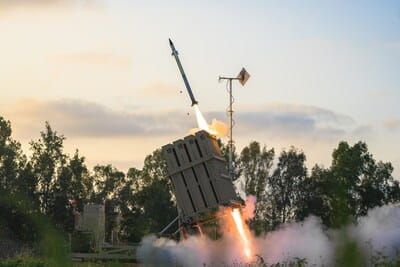 Israel MoD Unveils Iron Dome Interception Footage in Southern Israel