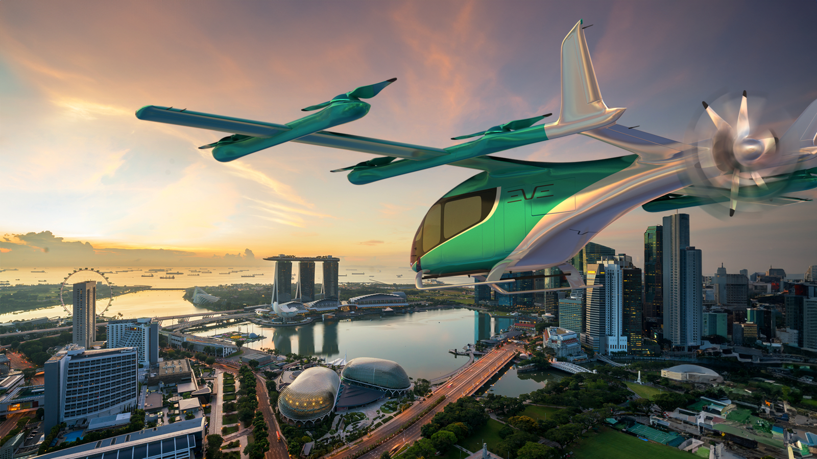 Eve Air Mobility Debuts at Singapore Airshow