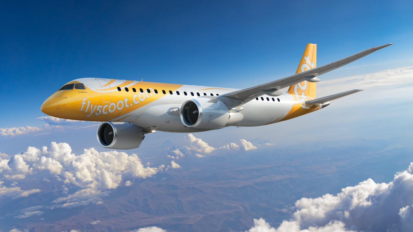 Scoot Announces SE Asian Destinations on New E190-E2 Aircraft