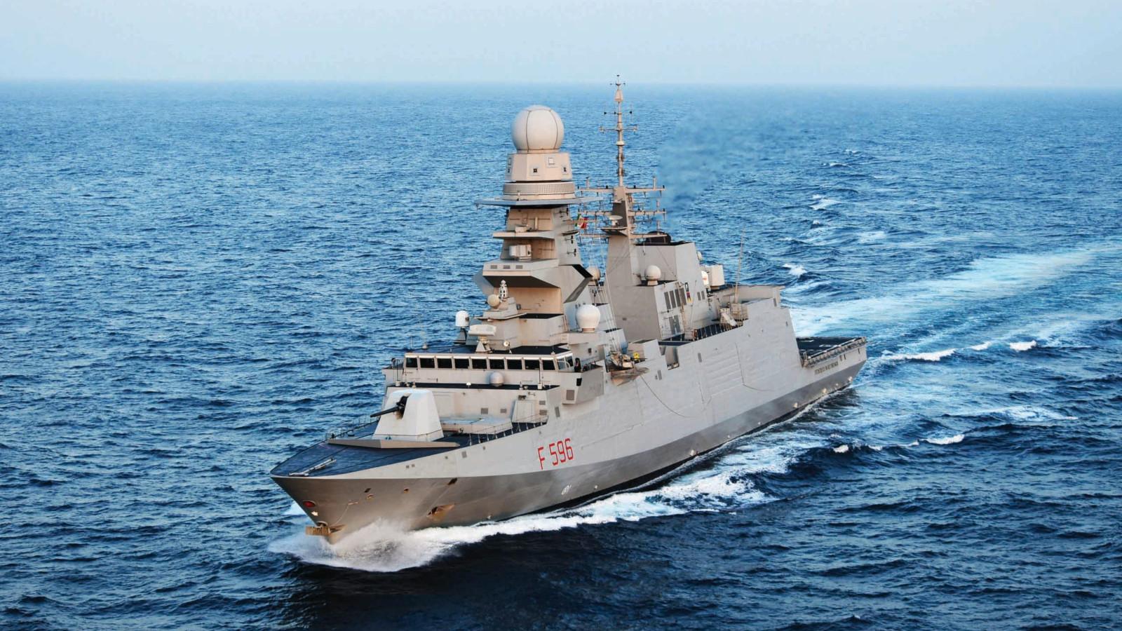 Fincantieri-built Italian Navy’s Frigate Federico Martinengo at Hamad Port