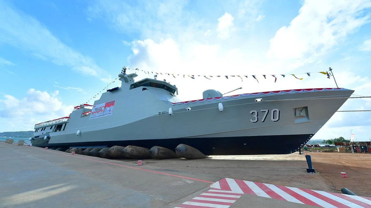 Indonesian Navy Launches KRI Bung Hatta (370) Corvette