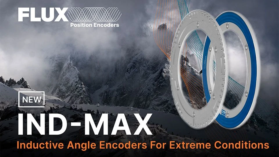 FLUX Introduces 300mm Inductive Angle Encoder for Harsh Environments