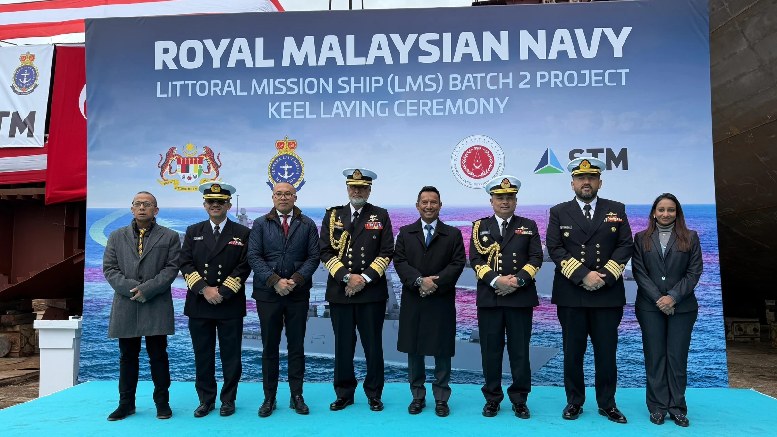 RMN Holds Keel Laying for LMS Batch 2 in Türkiye