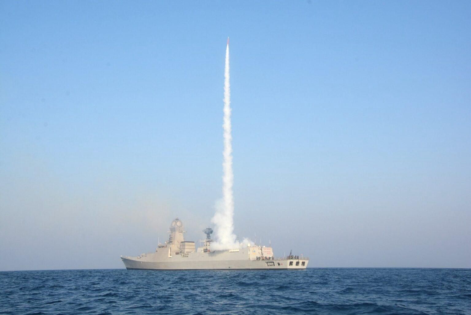 Israeli Barak MRSAM Missile Tested by Indian Navy