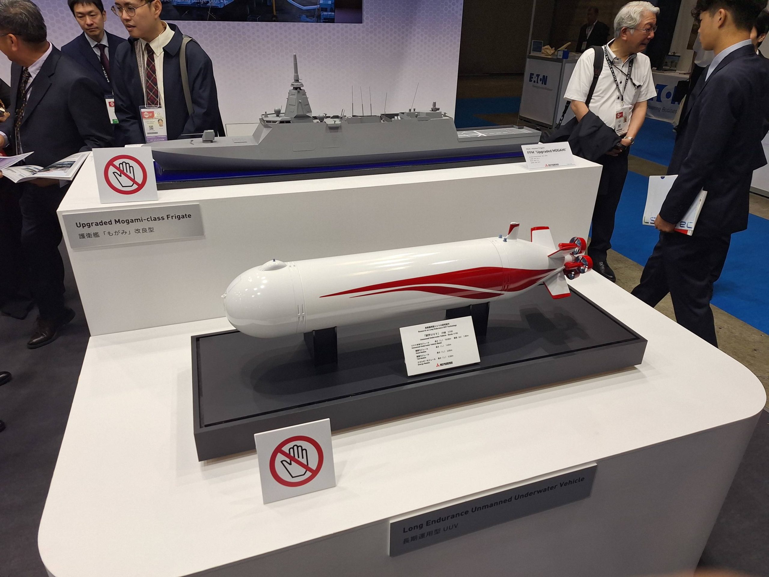 MHI Showcases Advanced Mogami Frigate, UUV at DSEI Japan
