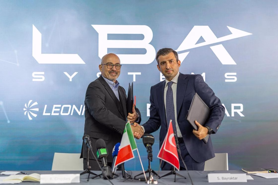 Leonardo and Baykar Form LBA Systems, a JV for Unmanned Technologies