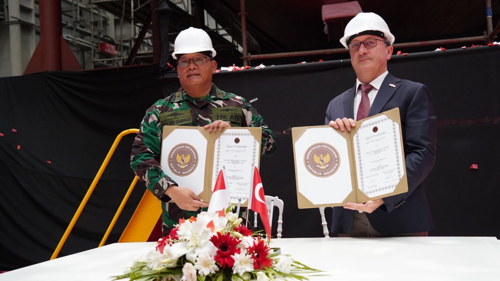 Delegasi TNI AL Hadiri Upacara Peletakan Lunas KCR-70 di Turki