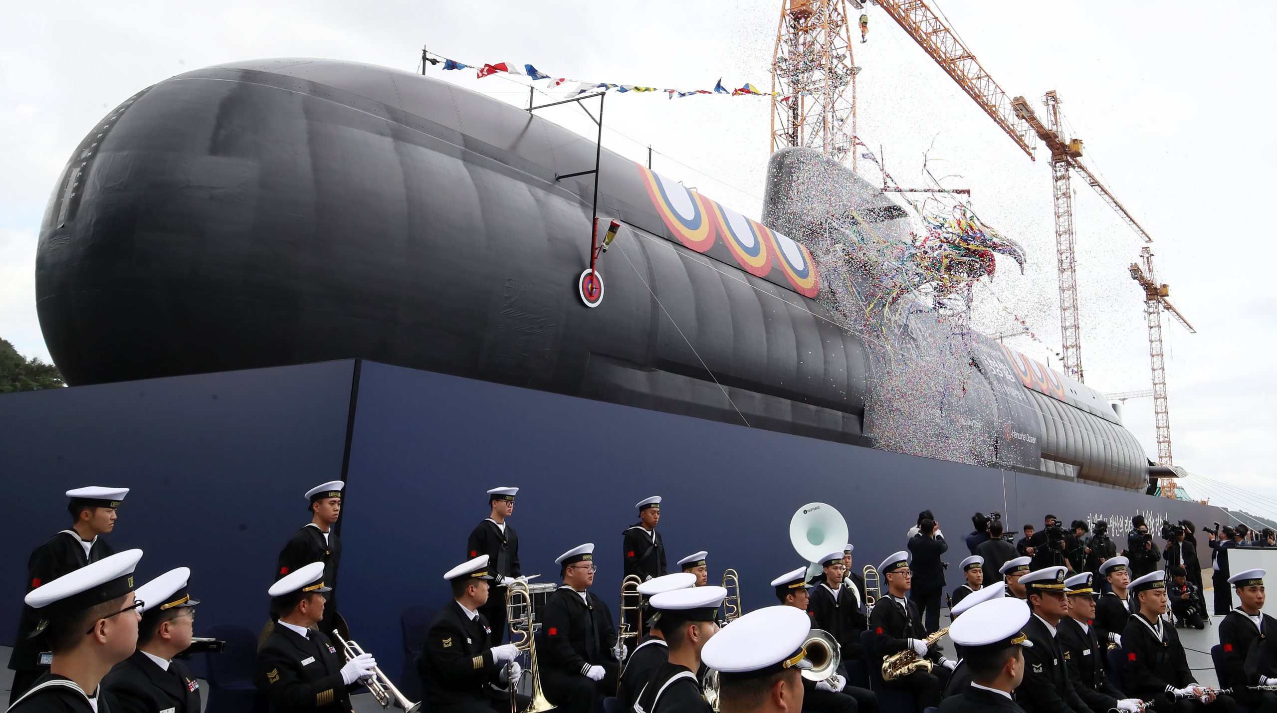 South Korea Launches Next-Generation Changbogo-III Submarine