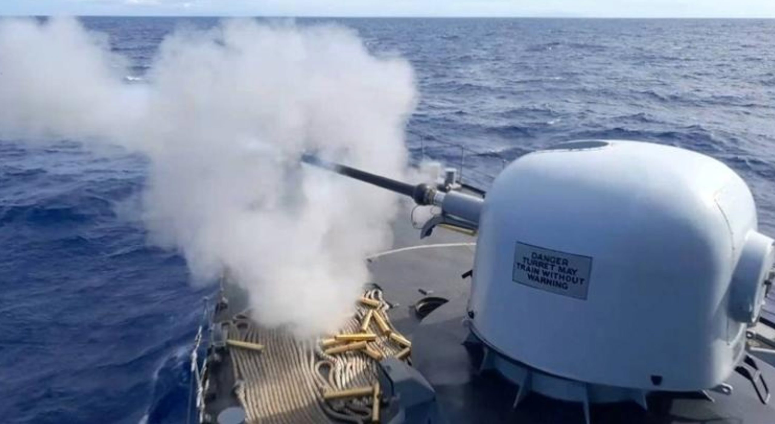 Philippine Navy Test-Fires 76mm Naval Gun off Zambales