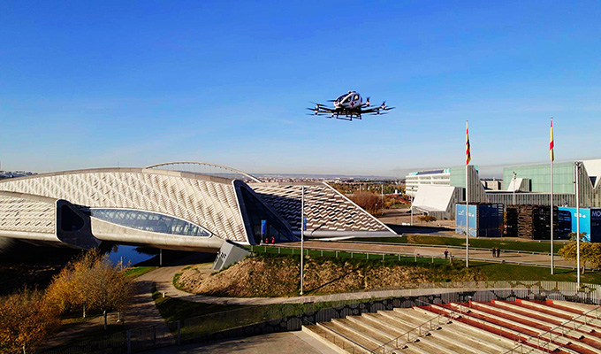 EHang Conducts Europe’s First Multi Point-to-Point Urban Flights