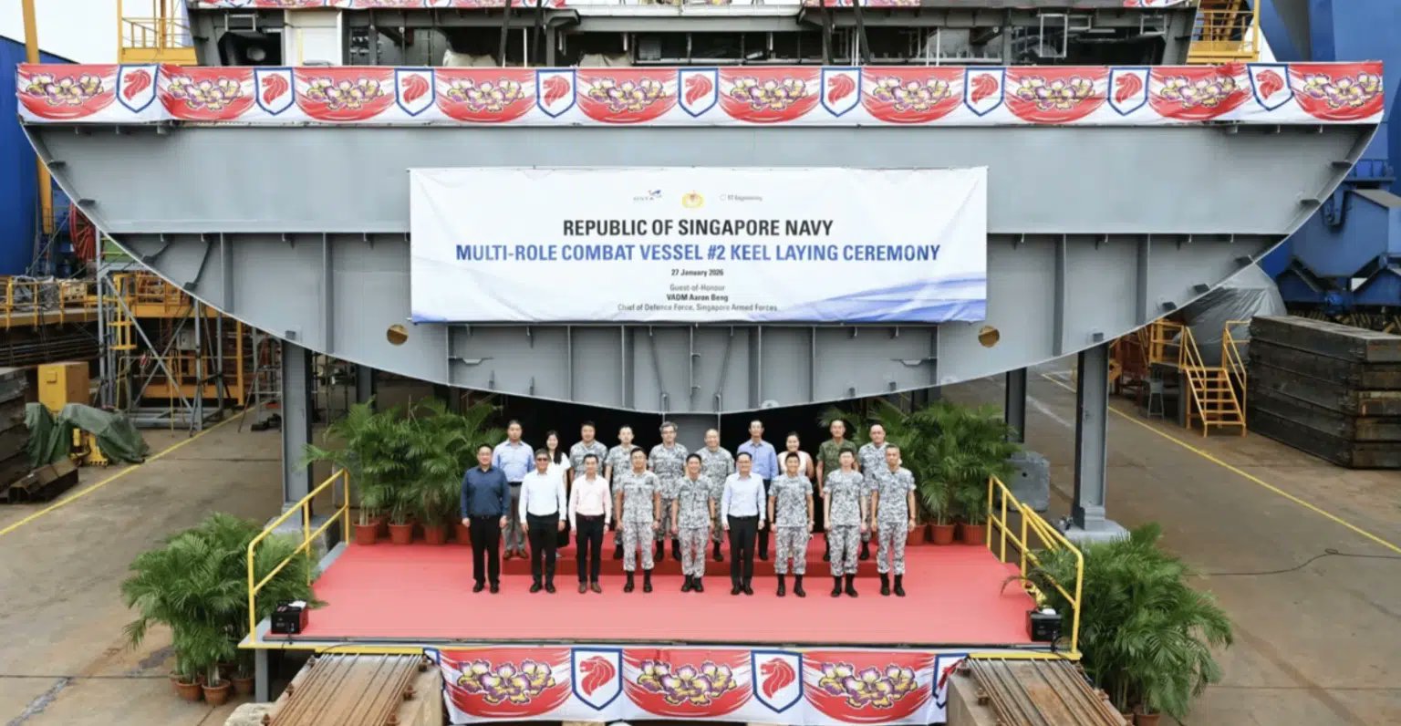 Singapore Advances Modular Mothership Fleet with Keel Laying of Second MRCV