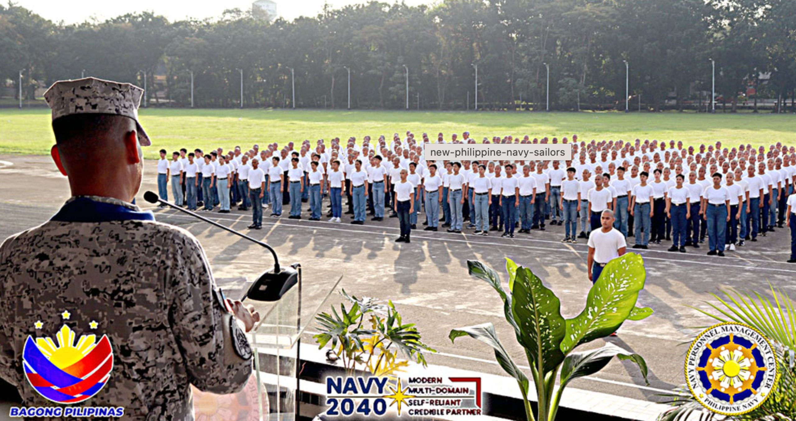Philippine Navy inducts hundreds of new sailors