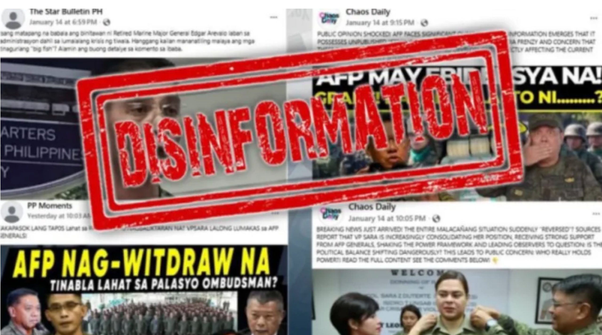 AFP muling binalaan ang mga nasa Likod ng Fake News