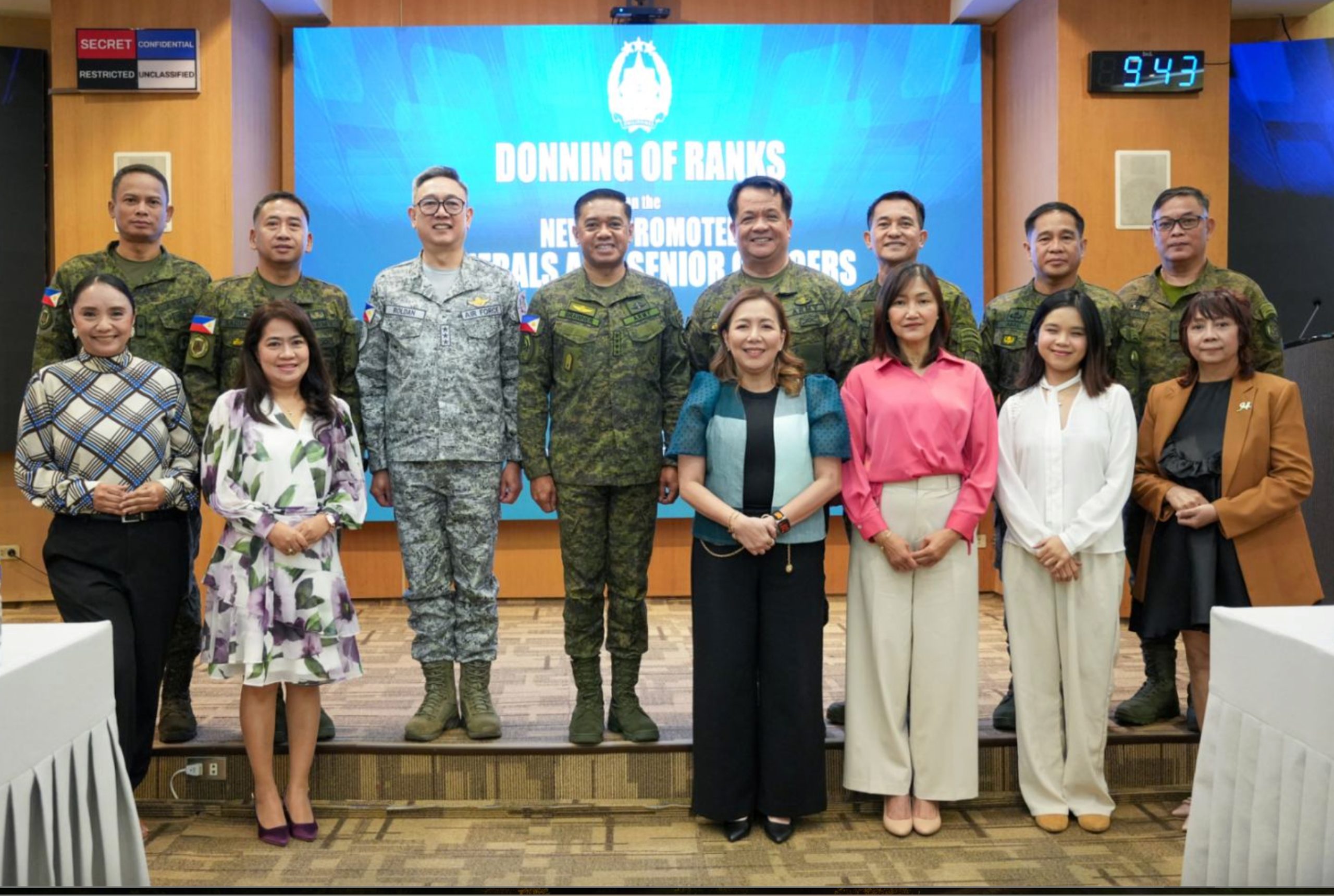 AFP, Nagkabit ng Bagong Ranggo sa Anim na Heneral at Senior Officers