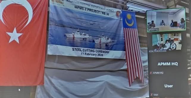 Pembinaan Kapal MPMS Kedua Untuk Maritim Malaysia Bermula Di Turki