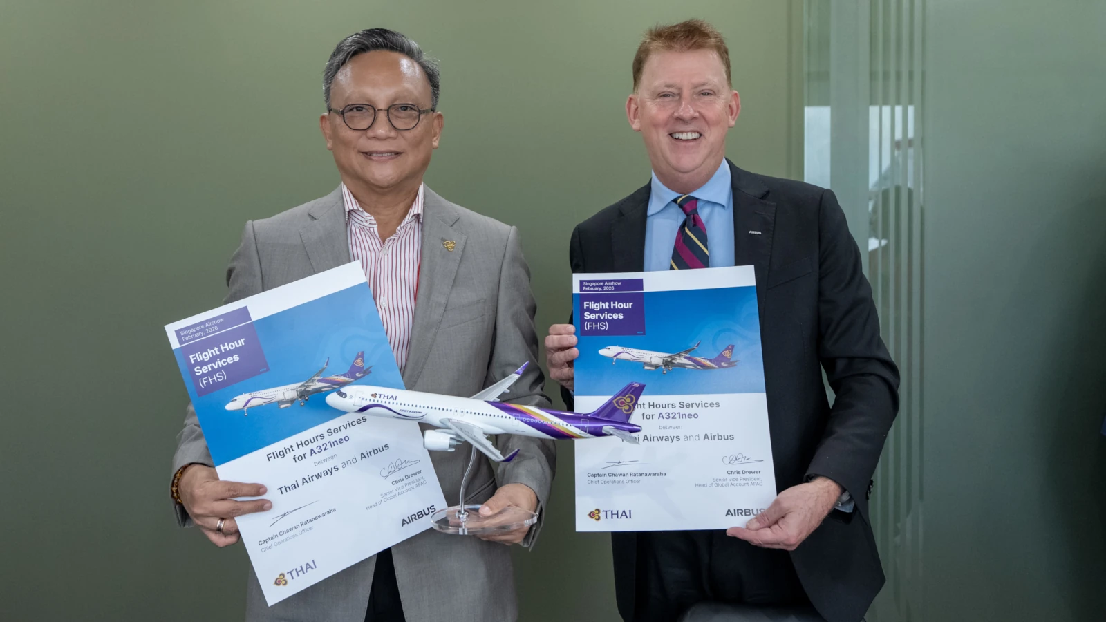 Thai Airways Adds A321neo Fleet to Airbus FHS Contract