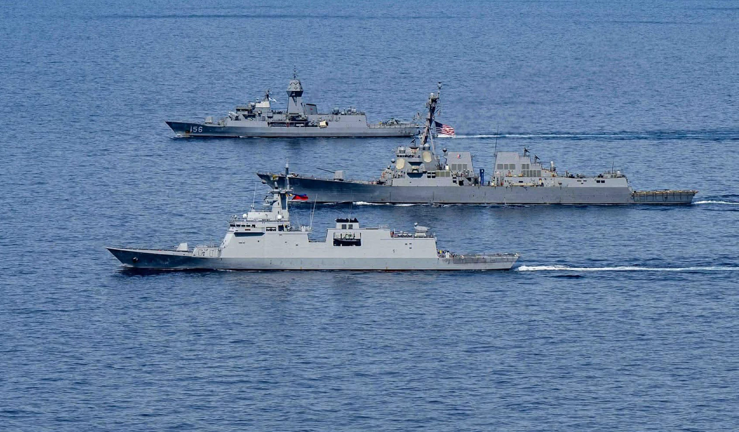 Philippines’ Newest Guided-Missile Frigate Showcases Capabilities in Drills with US, Australia