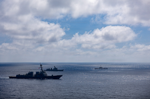 Japan, Pilipinas at US, Nagsagawa ng Pagsasanay sa South China Sea