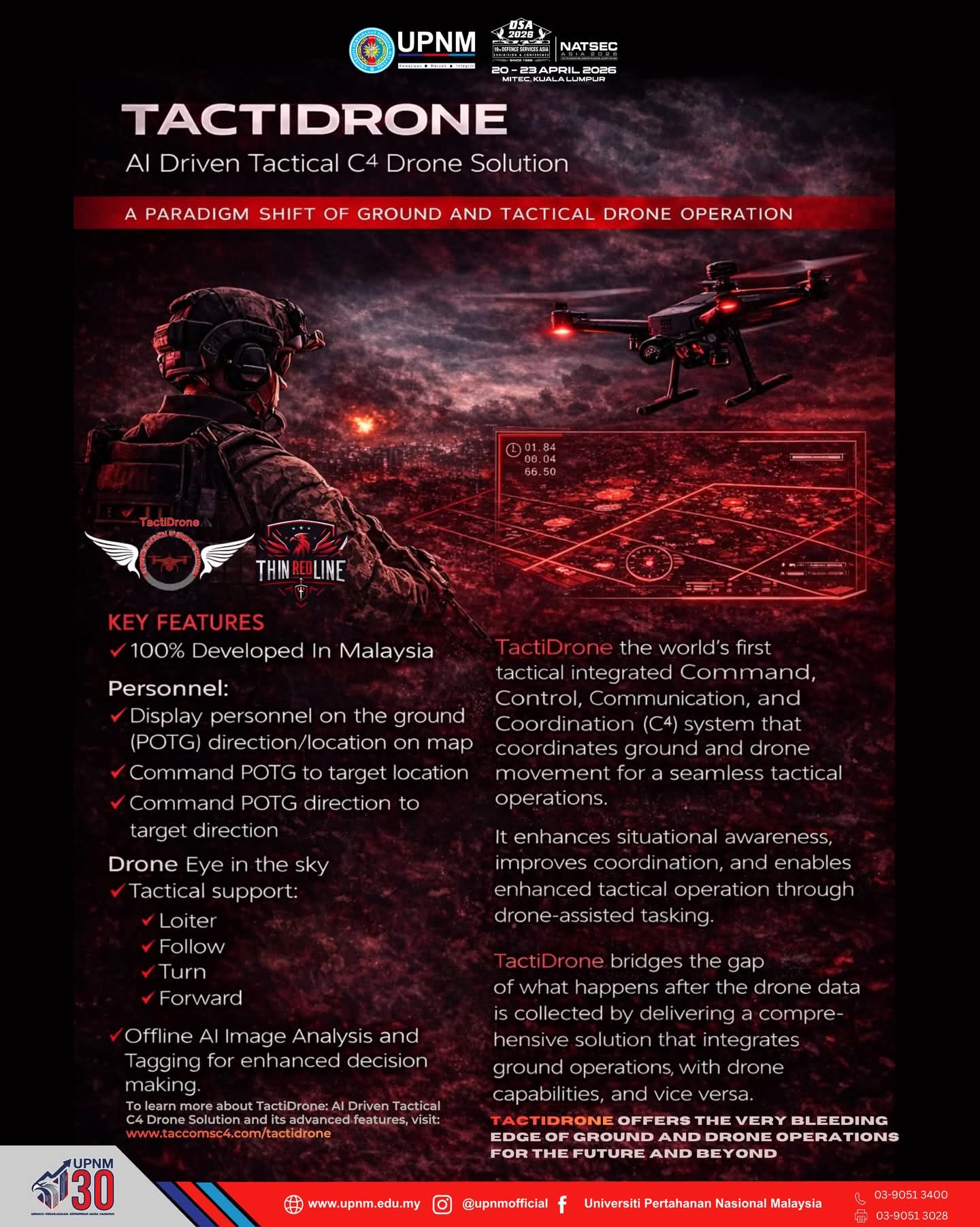 Malaysia Debuts AI Driven Tactical Command Drone