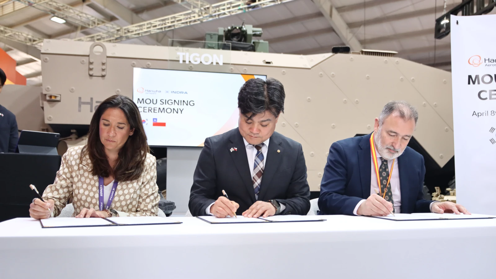 Hanwha, Indra Sign MOU for Latin America Defence
