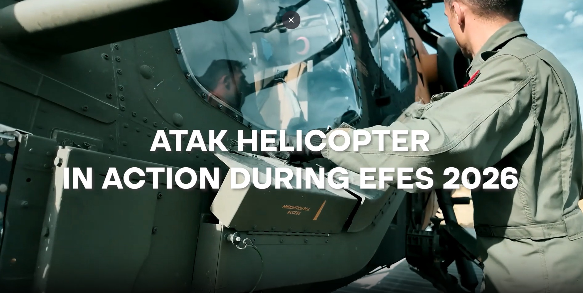 ATAK helicopter in action during EFES 2026