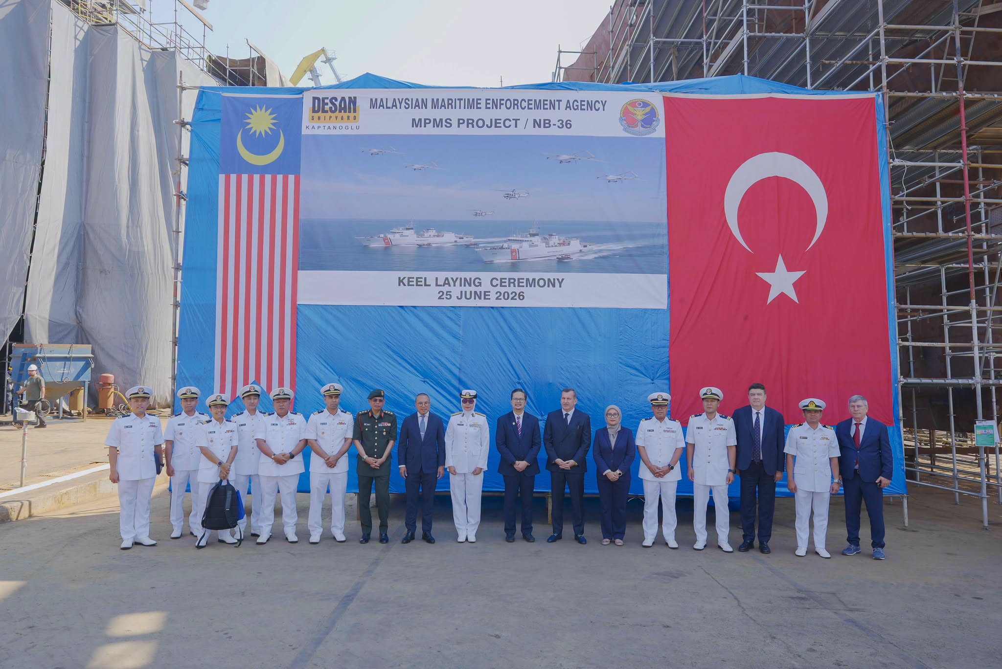 Desan Shipyard Letak Lunas Kapal Kedua APMM