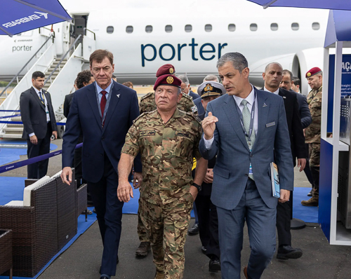 Jordan’s King Abdullah II visits Farnborough International Airshow, highlights aerospace and eVTOL technologies