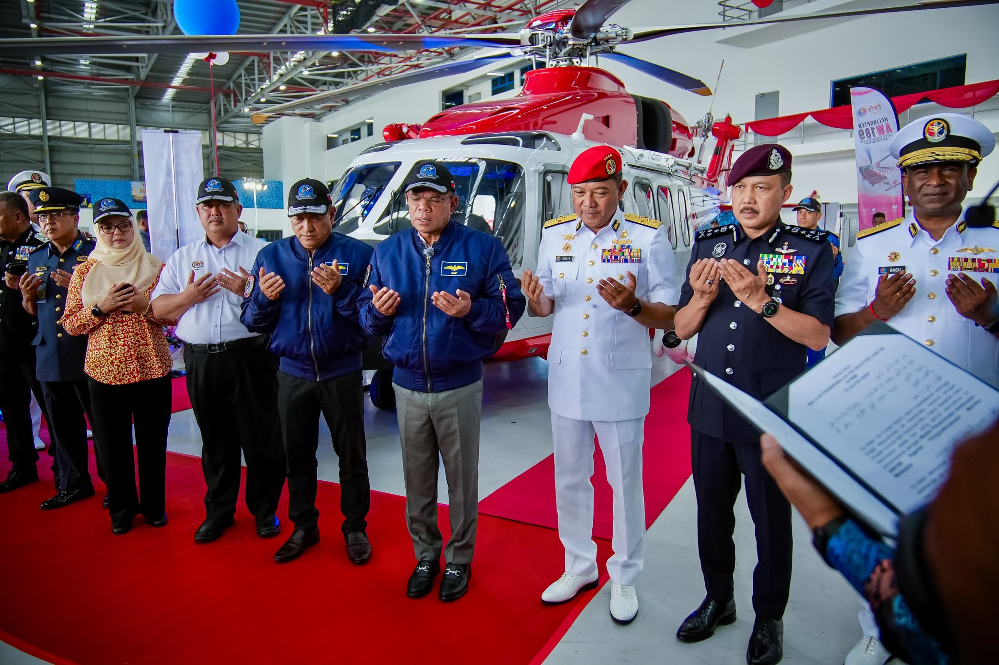 Malaysia Coast Guard Receives First Leonardo AW189 Helicopter