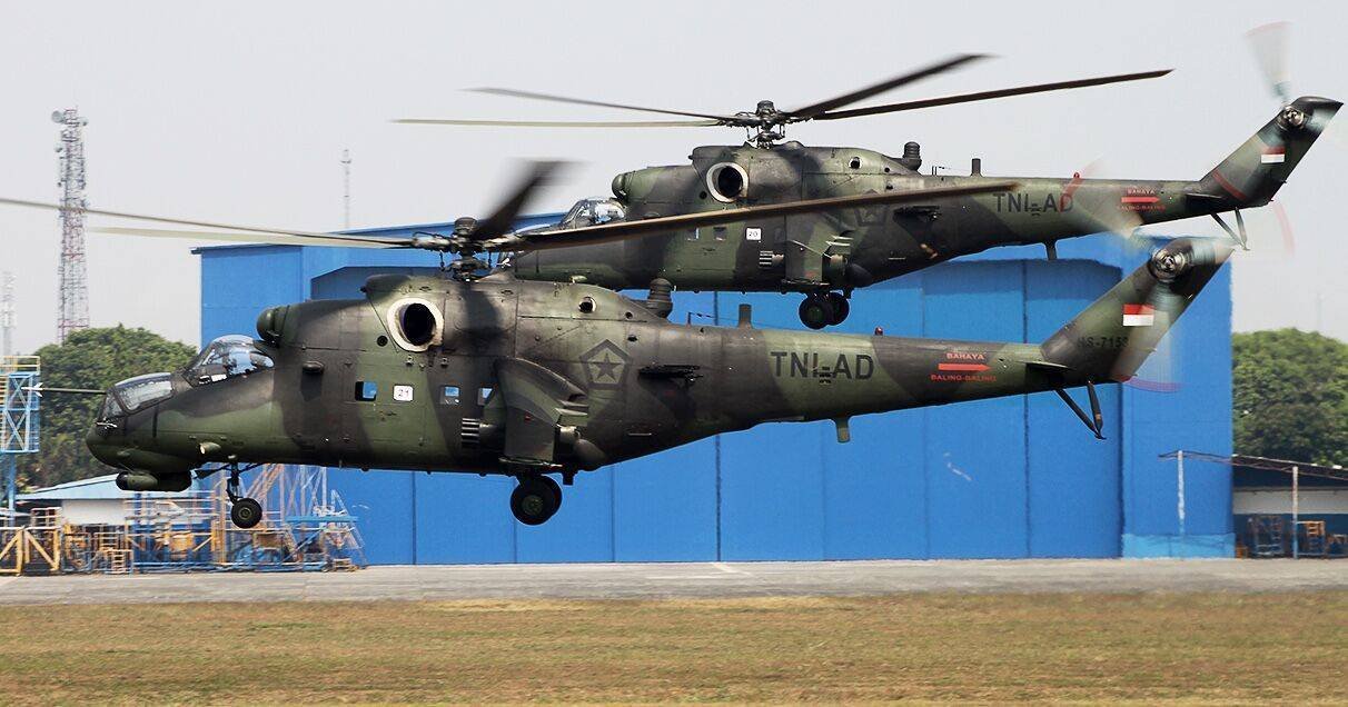 TNI AD Receives New Mi-35M Helicopters from Russia