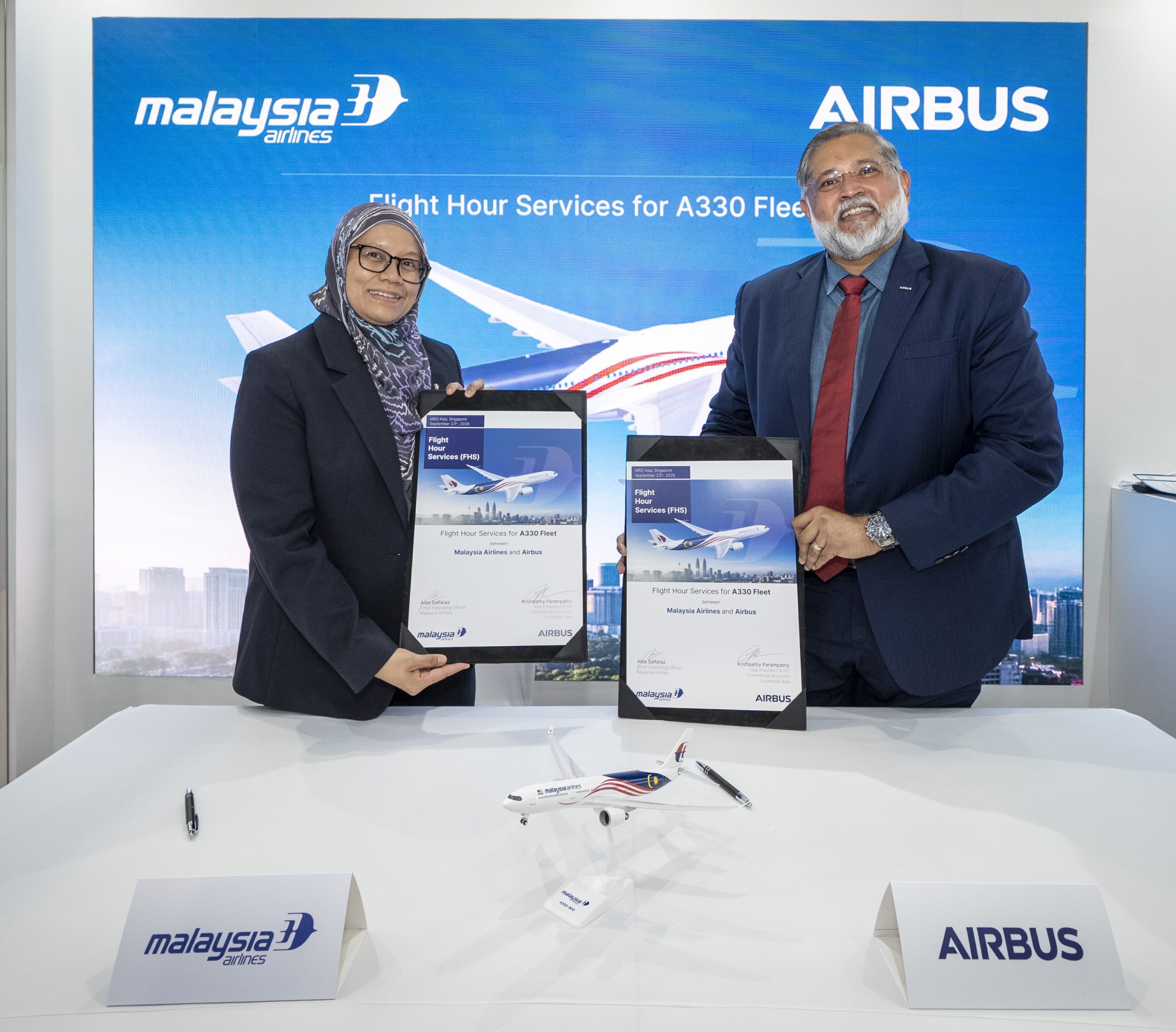 Malaysia Airlines Extends Airbus FHS Maintenance Contract