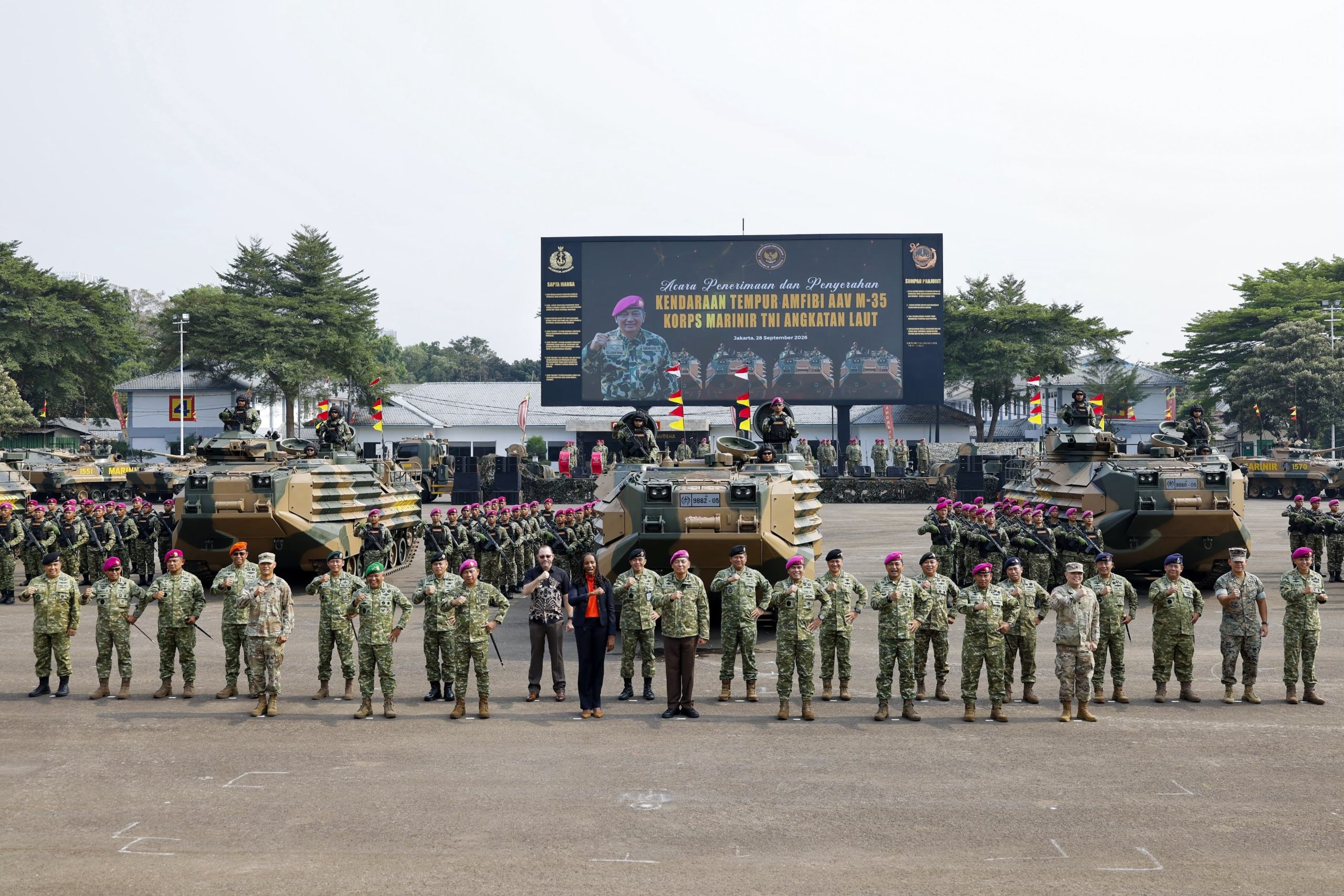 Indonesian Marines Receive First Batch of US AAVs