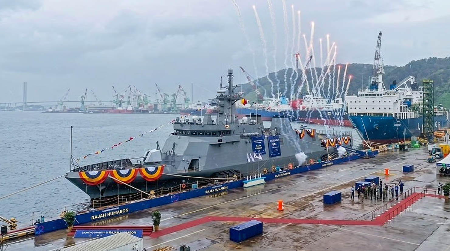 HD Hyundai Launches Philippine Navy’s Third Offshore Patrol Vessel